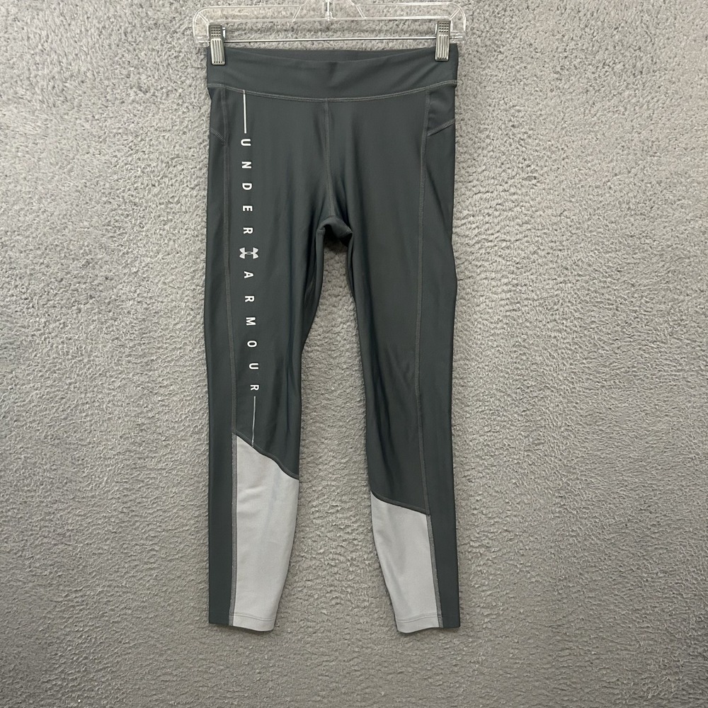 Under Armour Leggings Womens Small Gray Compression‎ Heatgear Stretch Pants